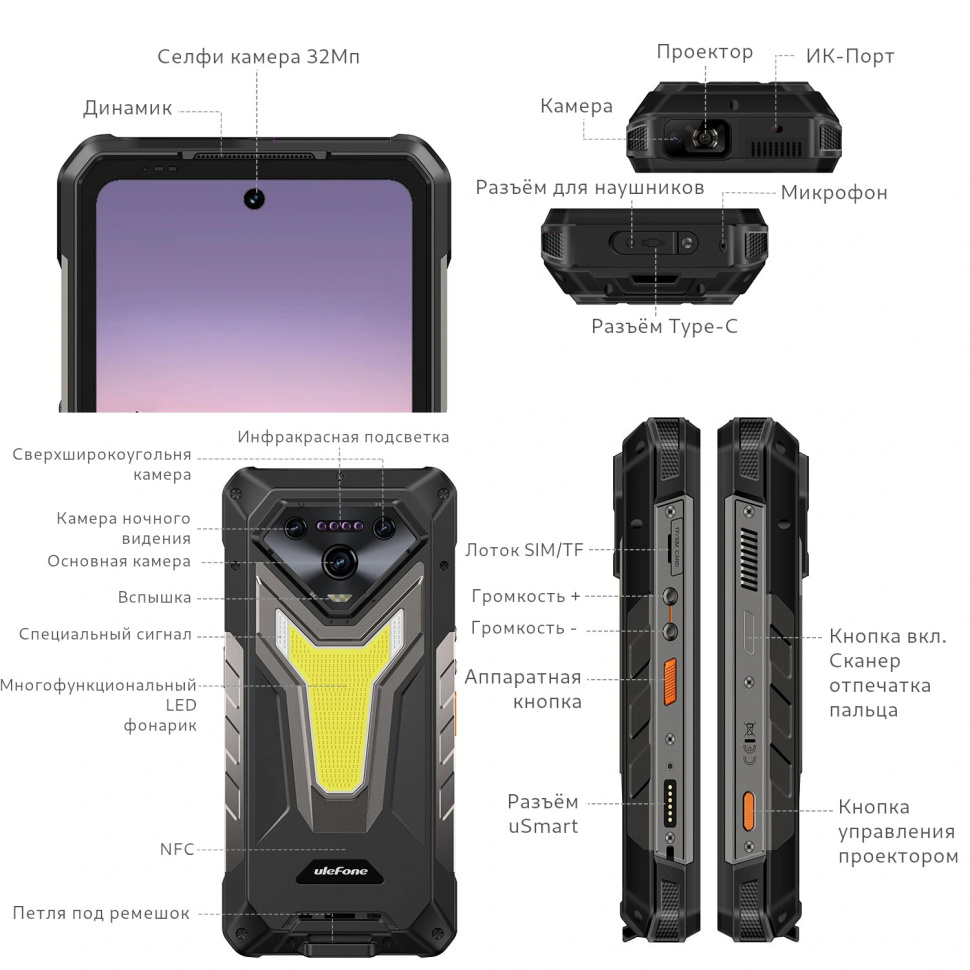 Смартфон Ulefone Armor 34 Pro (Plus Version) 16/512Gb — фото 1