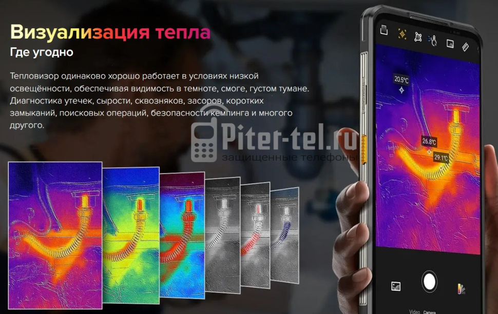 Смартфон Ulefone Armor 25T 6/256Gb Frost Black — фото 8