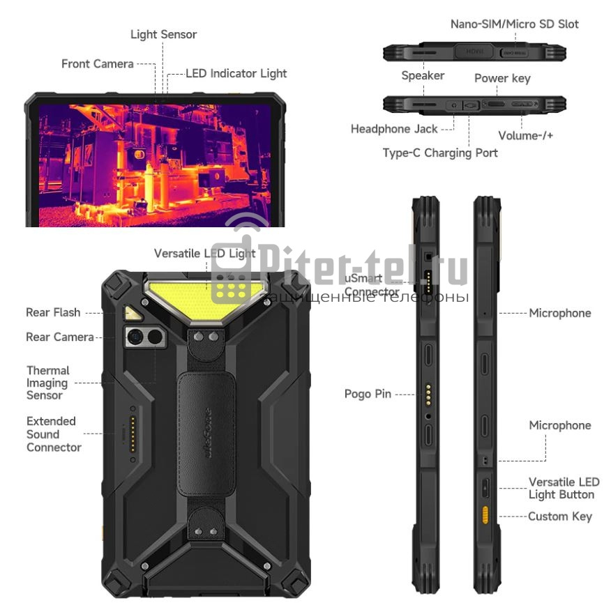 Планшет Ulefone Armor Pad 4 Ultra Thermal 8/256Gb — фото 6