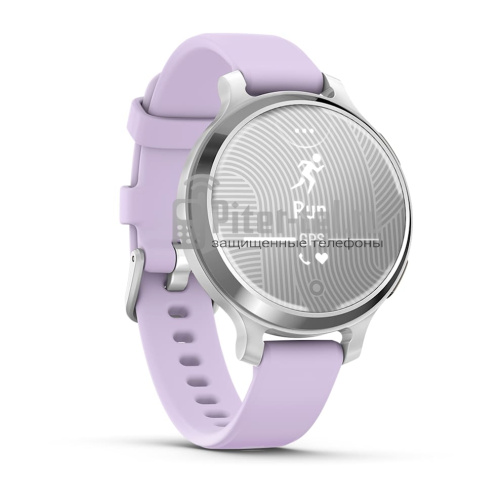 Умные часы Garmin Lily 2 Active Silver/Jasmine Purple с фиолетовым ремешком — фото 3