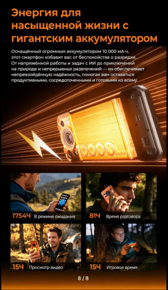 Смартфон Oukitel WP500 12Gb/1Tb Black