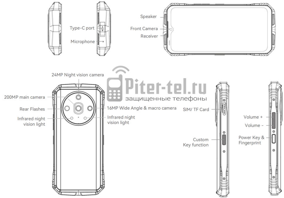Смартфон Doogee V30 Pro 12/512Gb Classic Khaki — фото 2