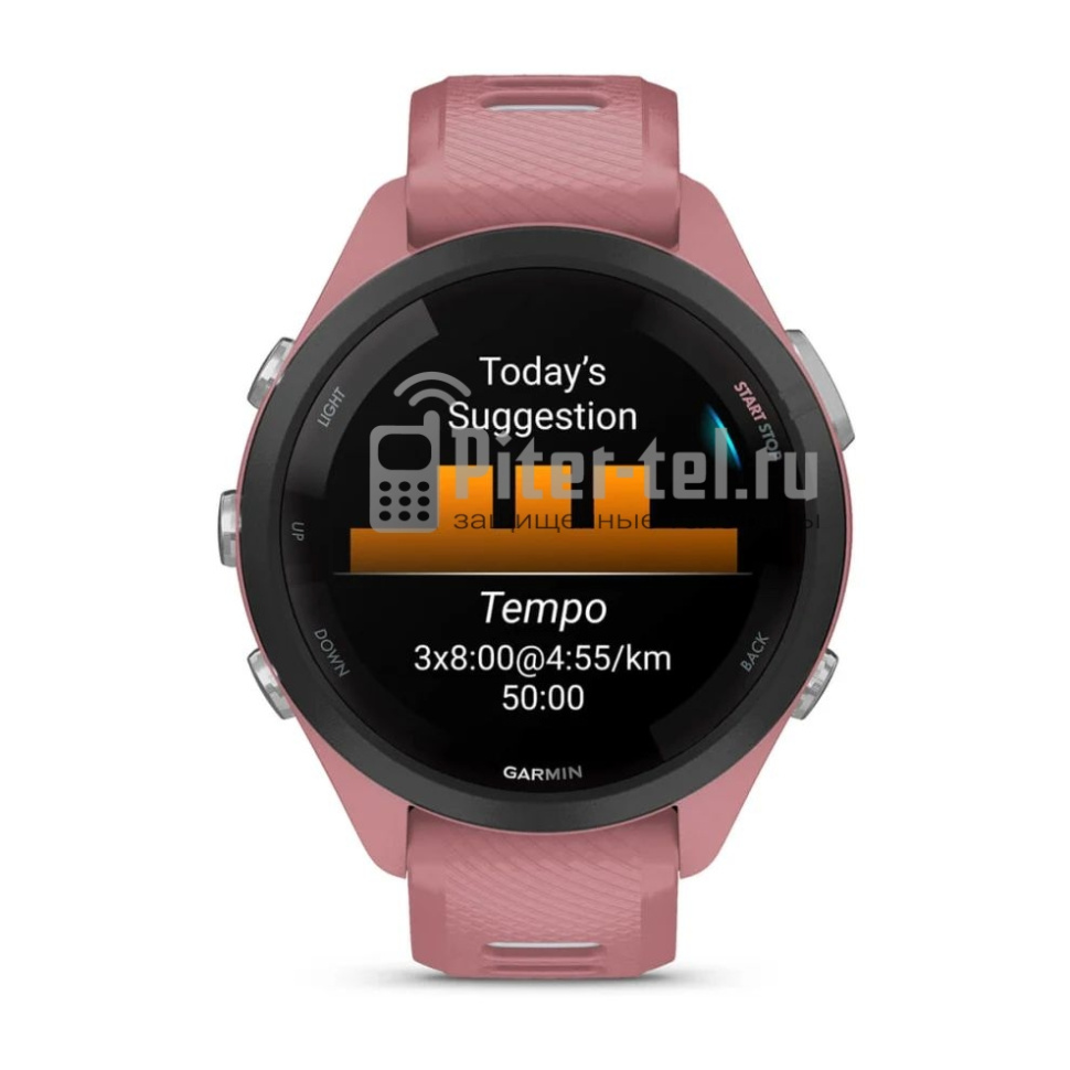 Умные часы Garmin Forerunner 265S с розовым ремешком — фото 2
