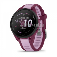 Умные часы Garmin Forerunner 165 Music лиловый c малиновым ремешком