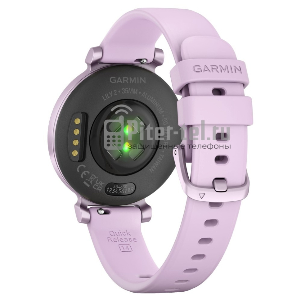 Умные часы Garmin Lily 2 Lilac Case с лавандовым ремешком — фото 5