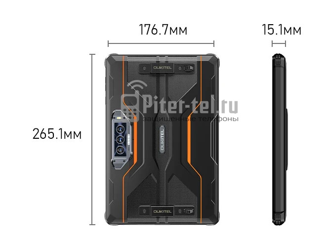Планшет Oukitel RT8 6+6/256Gb Black — фото 3
