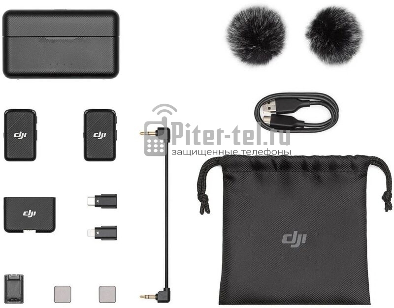 Беспроводной микрофон DJI Mic (FCC)(2TX + 1RX + Charging Case) — фото 4