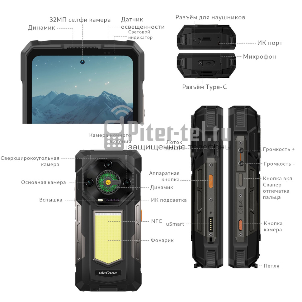 Ulefone Armor 33 12/512Gb Phantom Black — фото 8