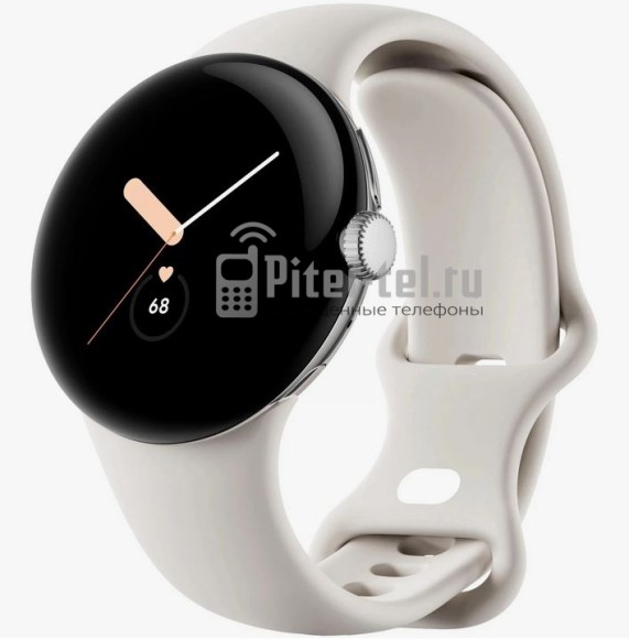 Умные часы Google Pixel Watch Polished Silver case/Chalk Active band