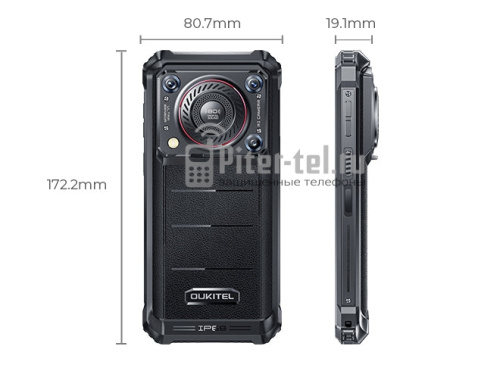 Смартфон Oukitel WP36 8/128Gb Black — фото 2