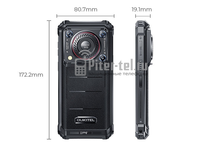 Смартфон Oukitel WP36 8/128Gb Black — фото 2