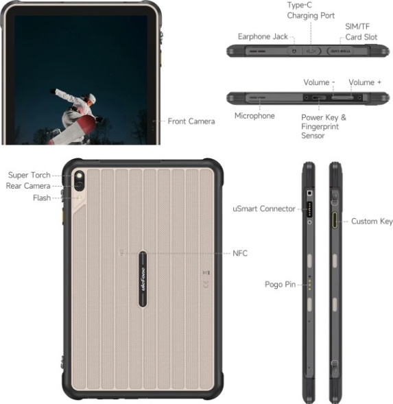 Планшет Ulefone RugKing Pad 2 Pro 8/128Gb Black