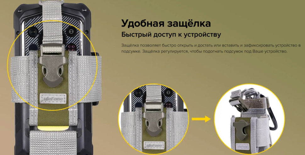 Чехол-подсумок Ulefone Armor Molle Holster — фото 6