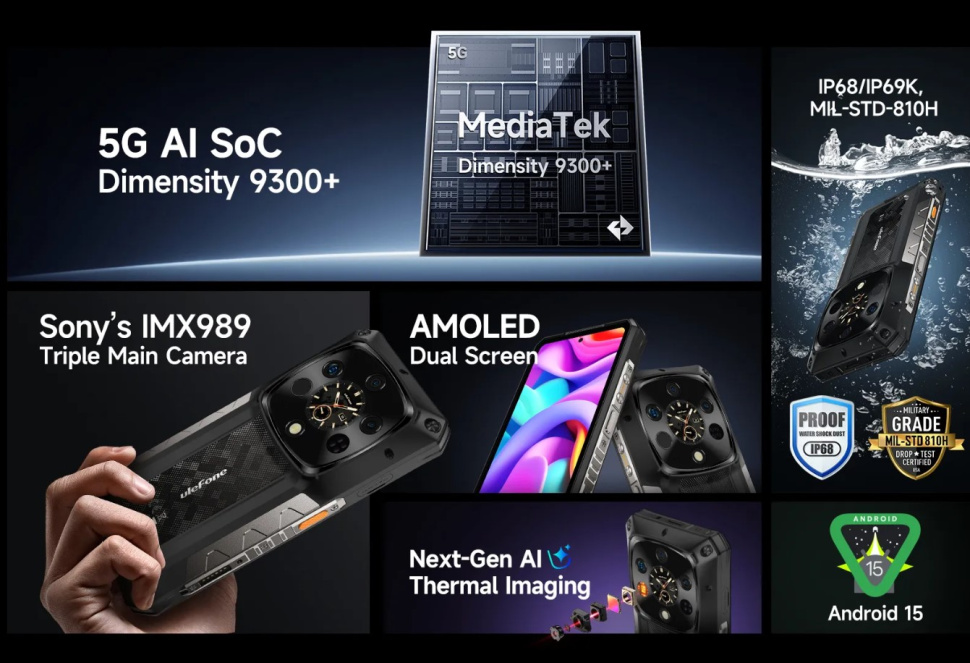 Смартфон Ulefone Armor 28 Ultra Thermal Version 16Gb/1Tb — фото 5