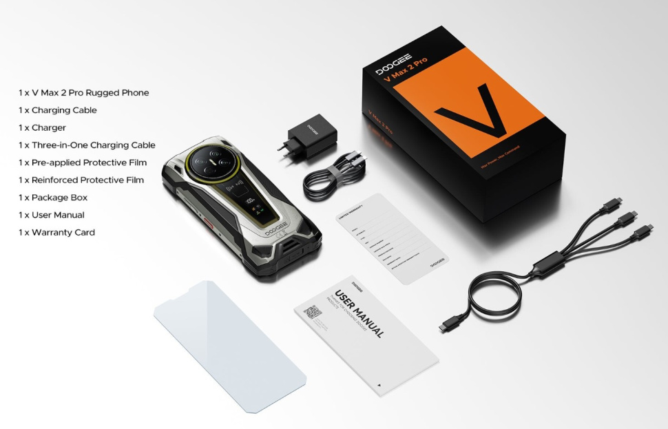 Смартфон Doogee V Max 2 Pro 16Gb/1Tb Dusk Black — фото 6