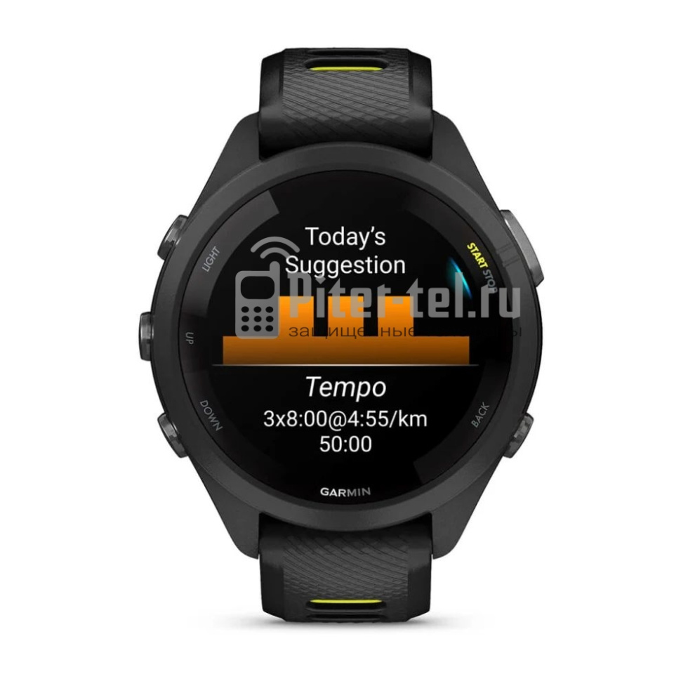 Умные часы Garmin Forerunner 265S с черным ремешком — фото 2
