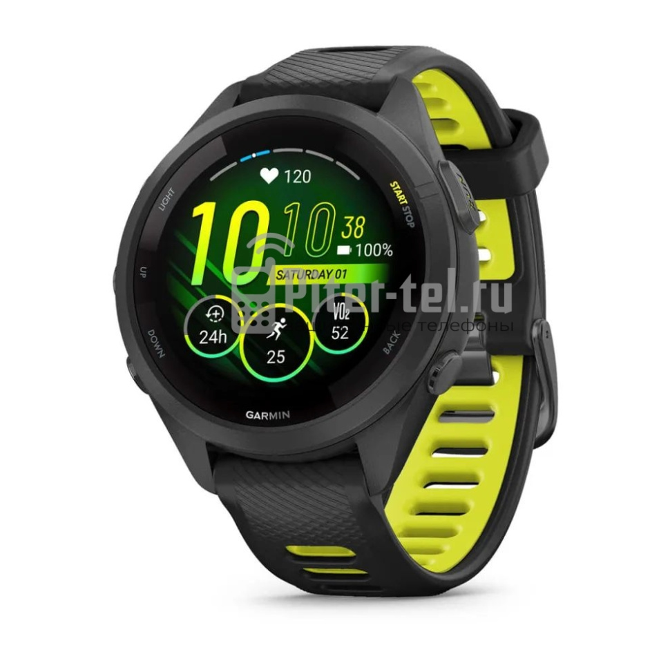 Умные часы Garmin Forerunner 265S с черным ремешком — фото 1