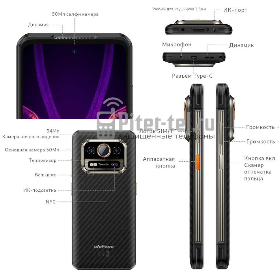 Смартфон Ulefone Armor 25T Pro 6/256Gb — фото 4