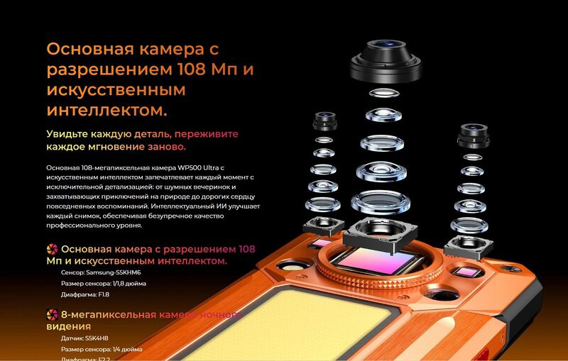 Смартфон Oukitel WP500 Ultra 12Gb/1Tb Black — фото 14