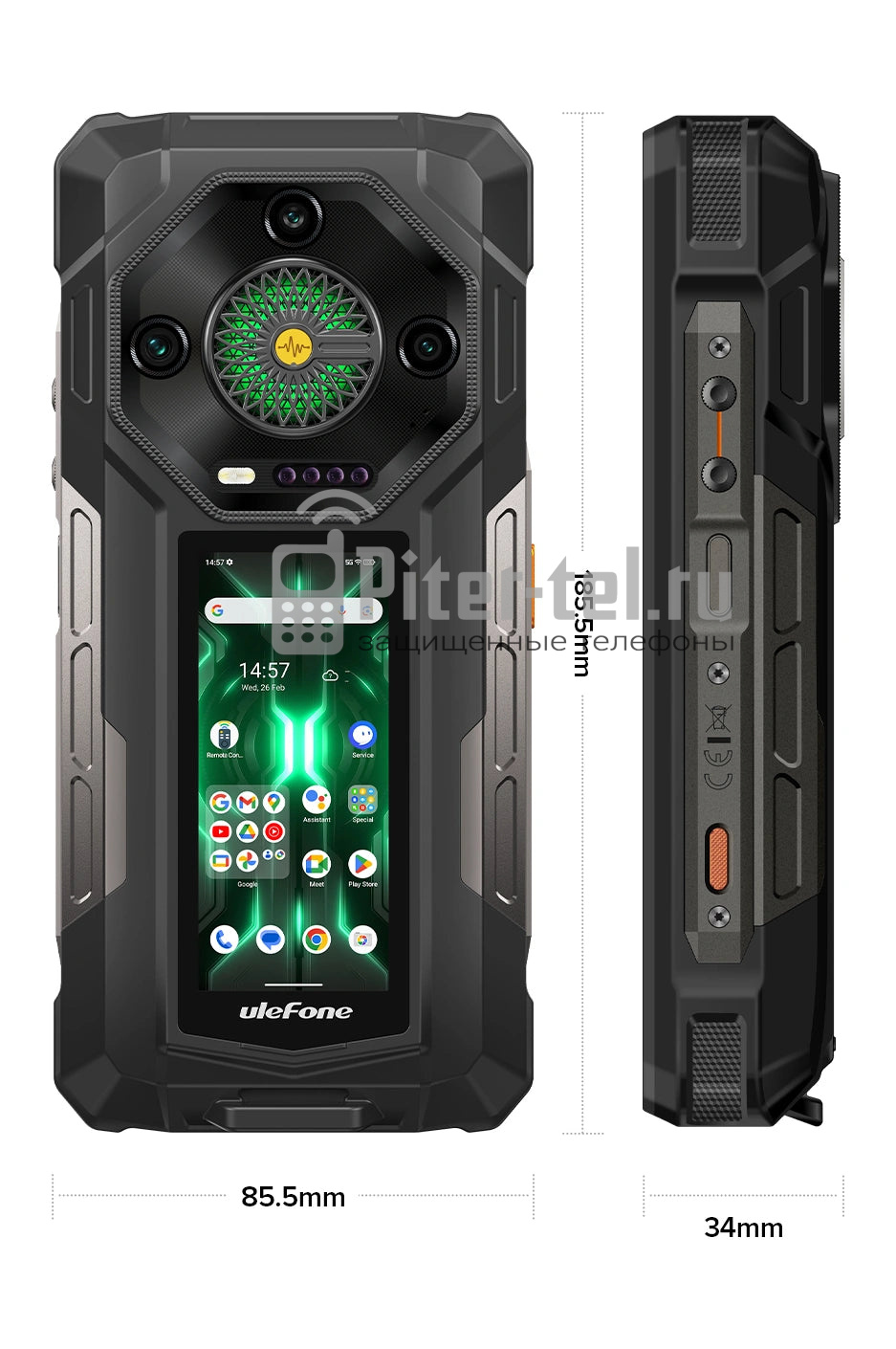 Смартфон Ulefone Armor 33 Pro 16/512Gb Phantom Black — фото 11