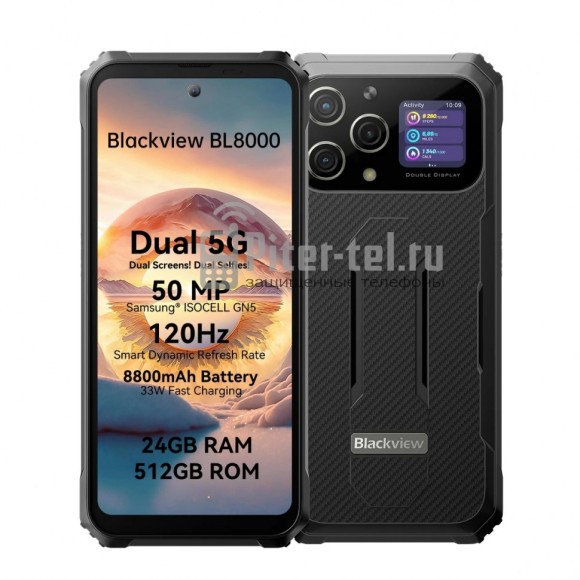 Смартфон Blackview BL8000 12/512Gb Black