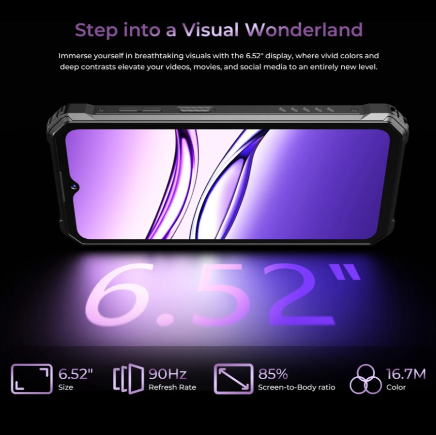 Смартфон Oukitel G7 8/256Gb Purple — фото 6
