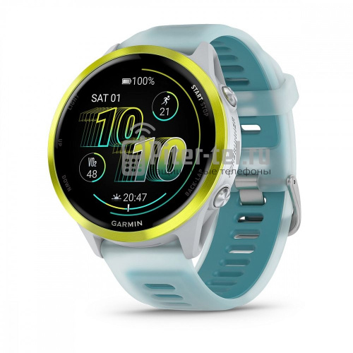 Умные часы Garmin Forerunner 570 47mm White/Blue — фото 1