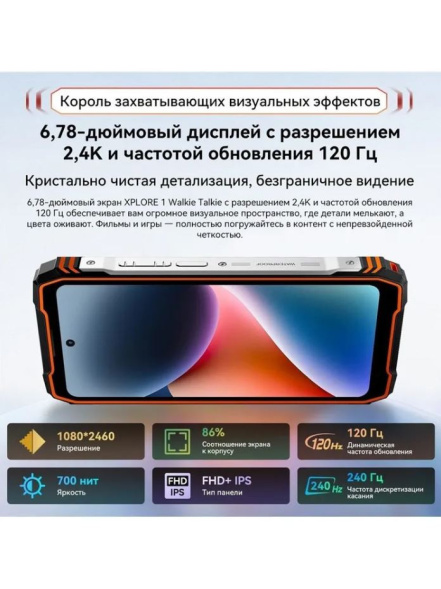 Смартфон Blackview XPLORE 1 Walkie Talkie 16/512Gb Black