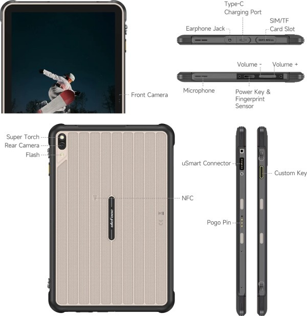Планшет Ulefone RugKing Pad 2 Pro 8/256Gb Black — фото 4