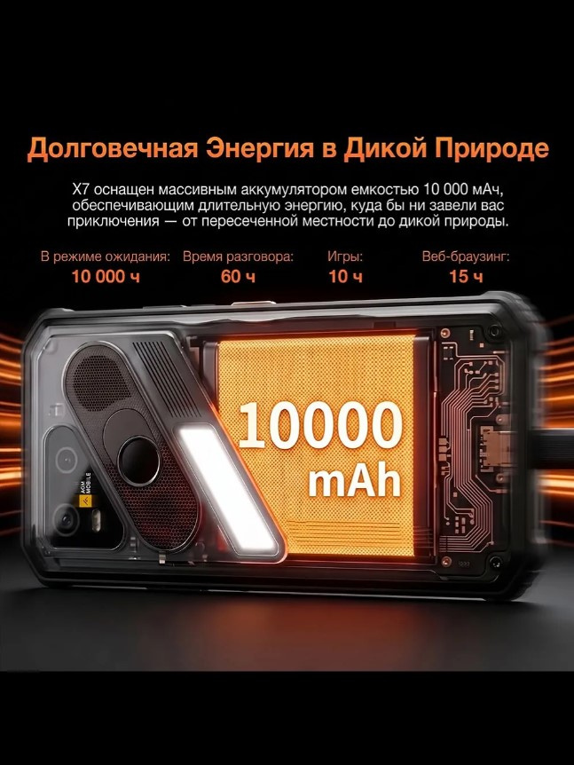 Смартфон AGM X7 6/256Gb Black — фото 16