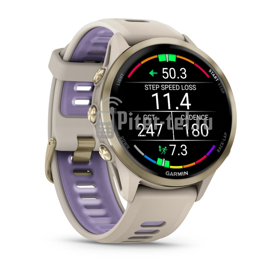 Умные часы Garmin Forerunner 970 Titanium Gold/Grey — фото 3
