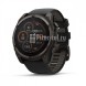 Умные часы Garmin Fenix 8 51mm Sapphire Solar Carbon Grey DLC Titanium с черным ремешком