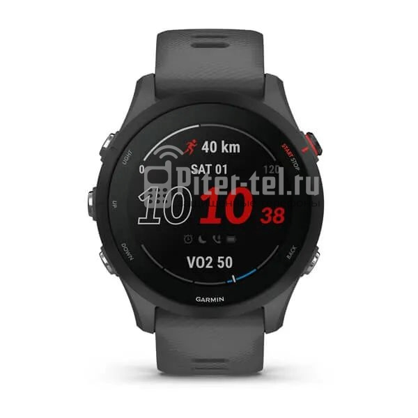 Умные часы Garmin Forerunner 255 с темно-серым ремешком — фото 2