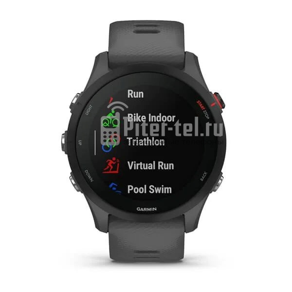 Умные часы Garmin Forerunner 255 с темно-серым ремешком — фото 5
