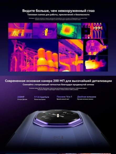 Смартфон Doogee S300 Plus Thermal 12Gb/1Tb Armor Silver