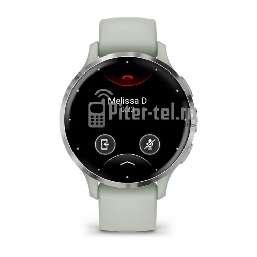 Умные часы Garmin Venu 3S 41mm Advanced GPS Smartwatch Sage Gray Silver с серо-зеленым ремешком — фото 2