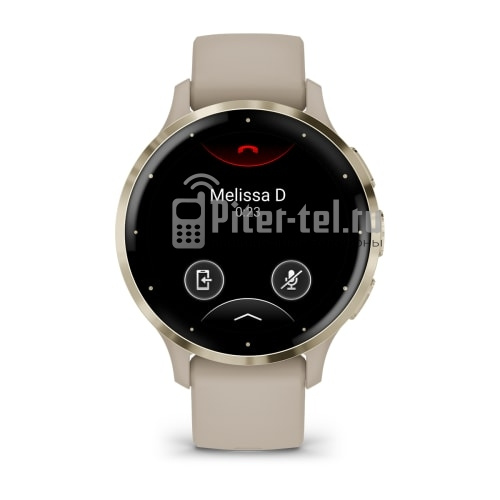 Умные часы Garmin Venu 3S 41mm Advanced GPS Smartwatch French Gray Gold с серым ремешком — фото 2