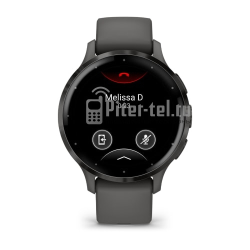 Умные часы Garmin Venu 3S 41mm Advanced GPS Smartwatch Pebble Gray с темно-серым ремешком — фото 2