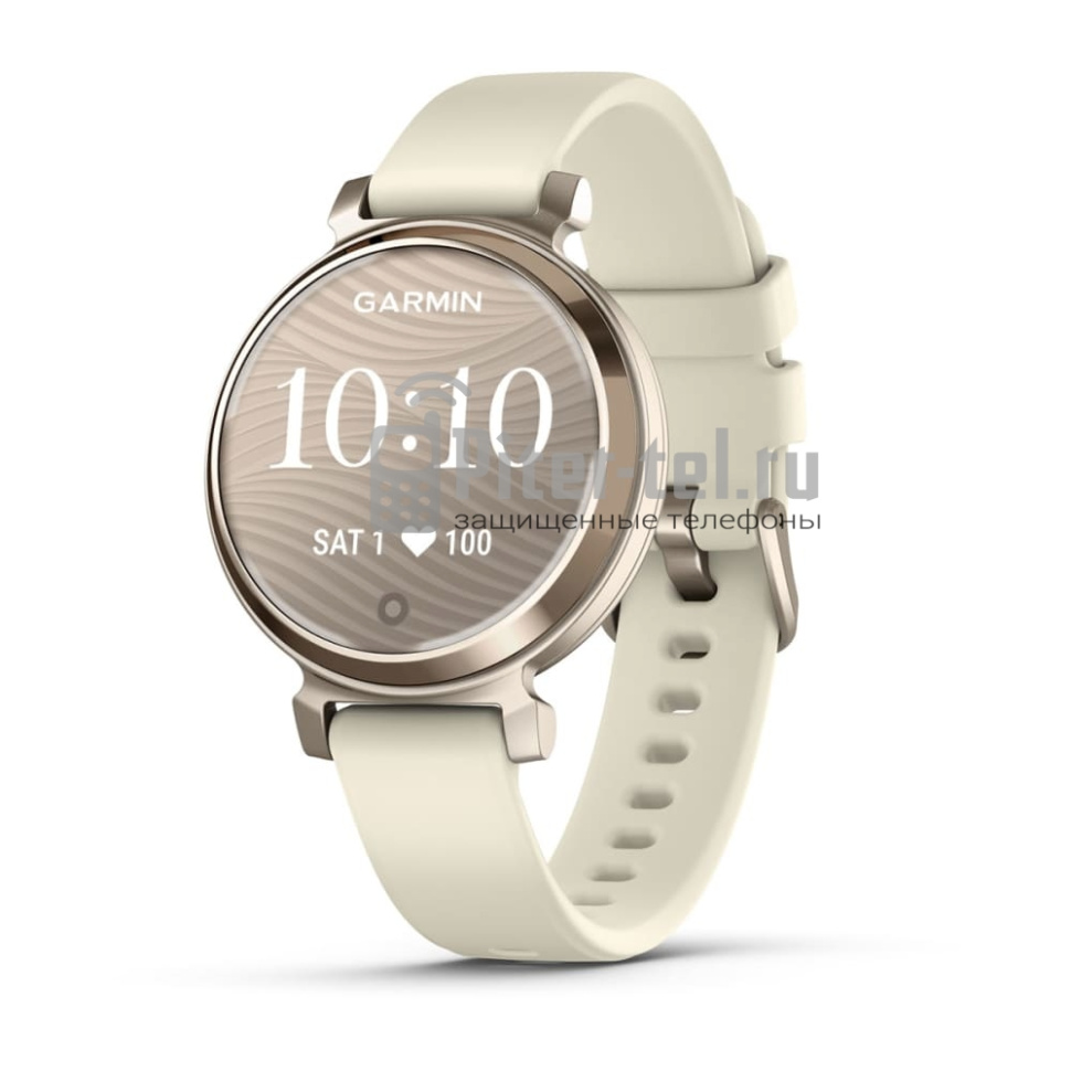 Умные часы Garmin Lily 2 Cream Gold/Coconut со светло-бежевым ремешком — фото 3