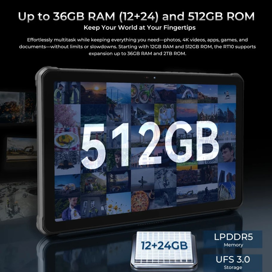 Планшет Oukitel RT10 Industry 12/512Gb Black — фото 10