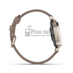 Умные часы Garmin Lily 2 Classic Cream Gold/Coffee Fabric с кофейным ремешком