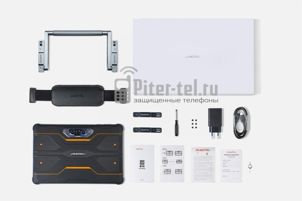 Планшет Oukitel RT8 6+6/256Gb Orange с подставкой