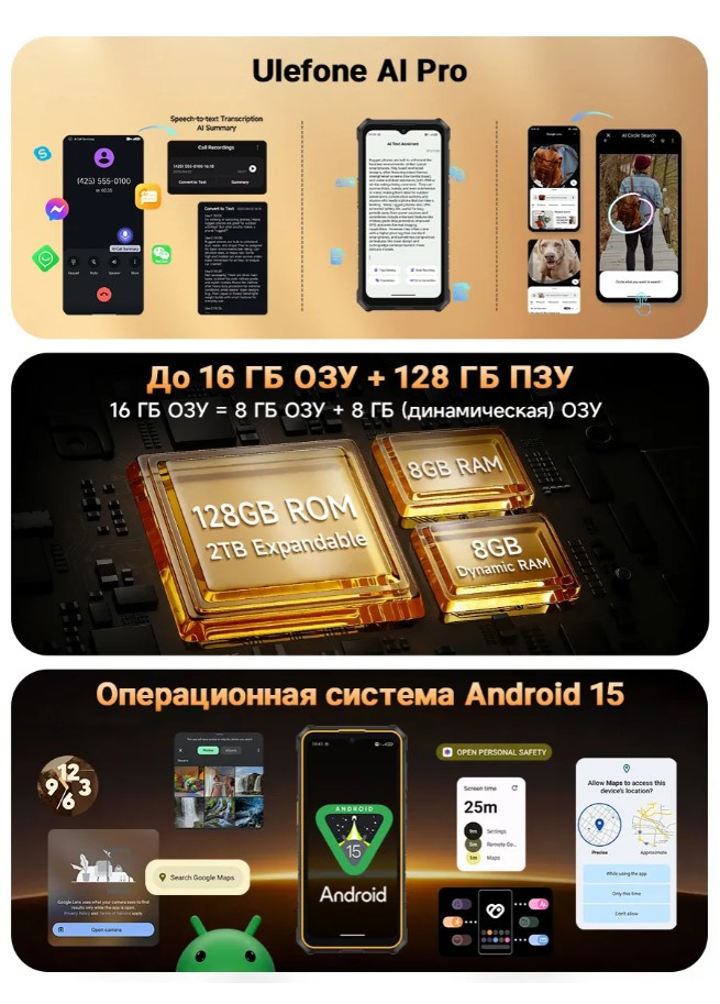 Смартфон Ulefone RugKing 3 Pro 8/128Gb Black — фото 9