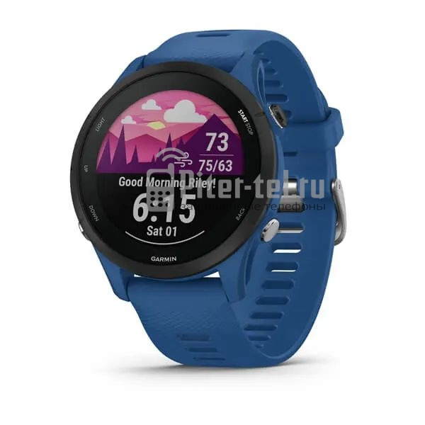 Умные часы Garmin Forerunner 255 с синим ремешком — фото 1