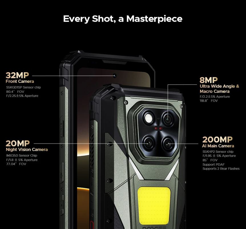 Смартфон Doogee V Max Play Projector 16/512Gb Battle Rust — фото 14
