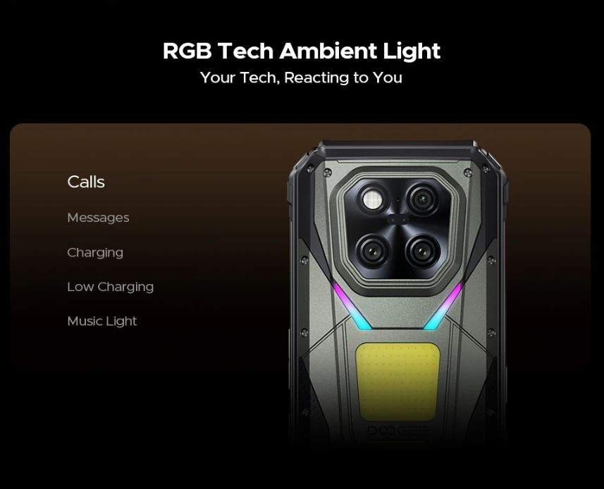 Смартфон Doogee V Max Play Projector 16/512Gb Battle Rust — фото 13